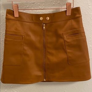 Free people vegan leather skirt